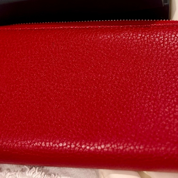 Gucci Continental Wallet Red Leather - Picture 6 of 8